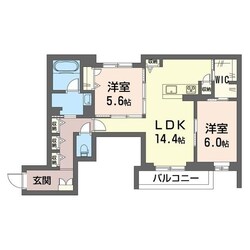 ボヌール新都心の物件間取画像